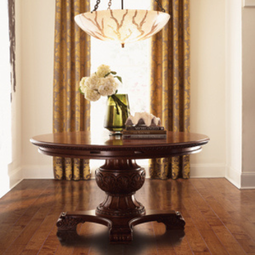window treatment in dining room